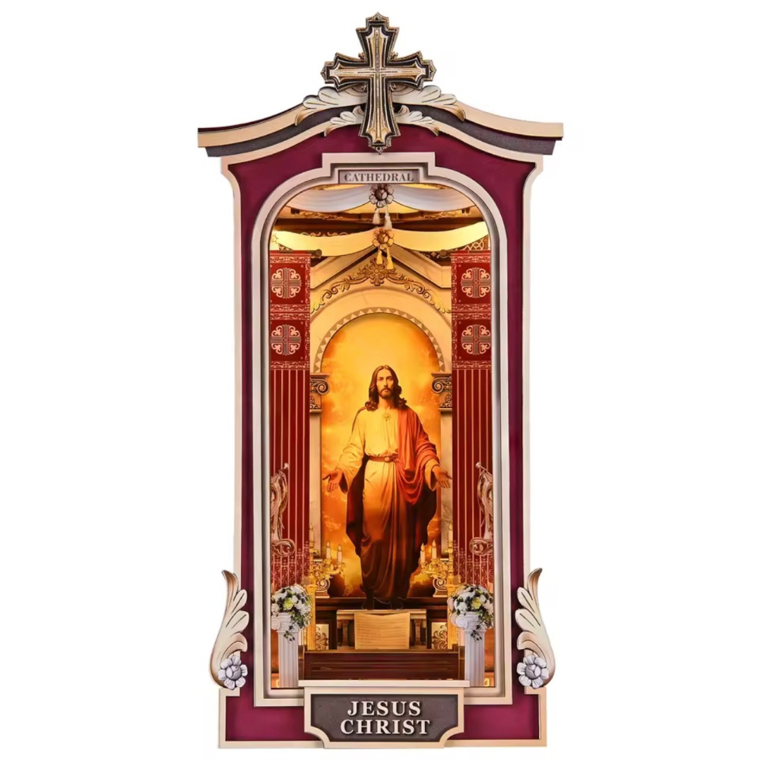 Mini Catedral Book Nook + Frete Grátis