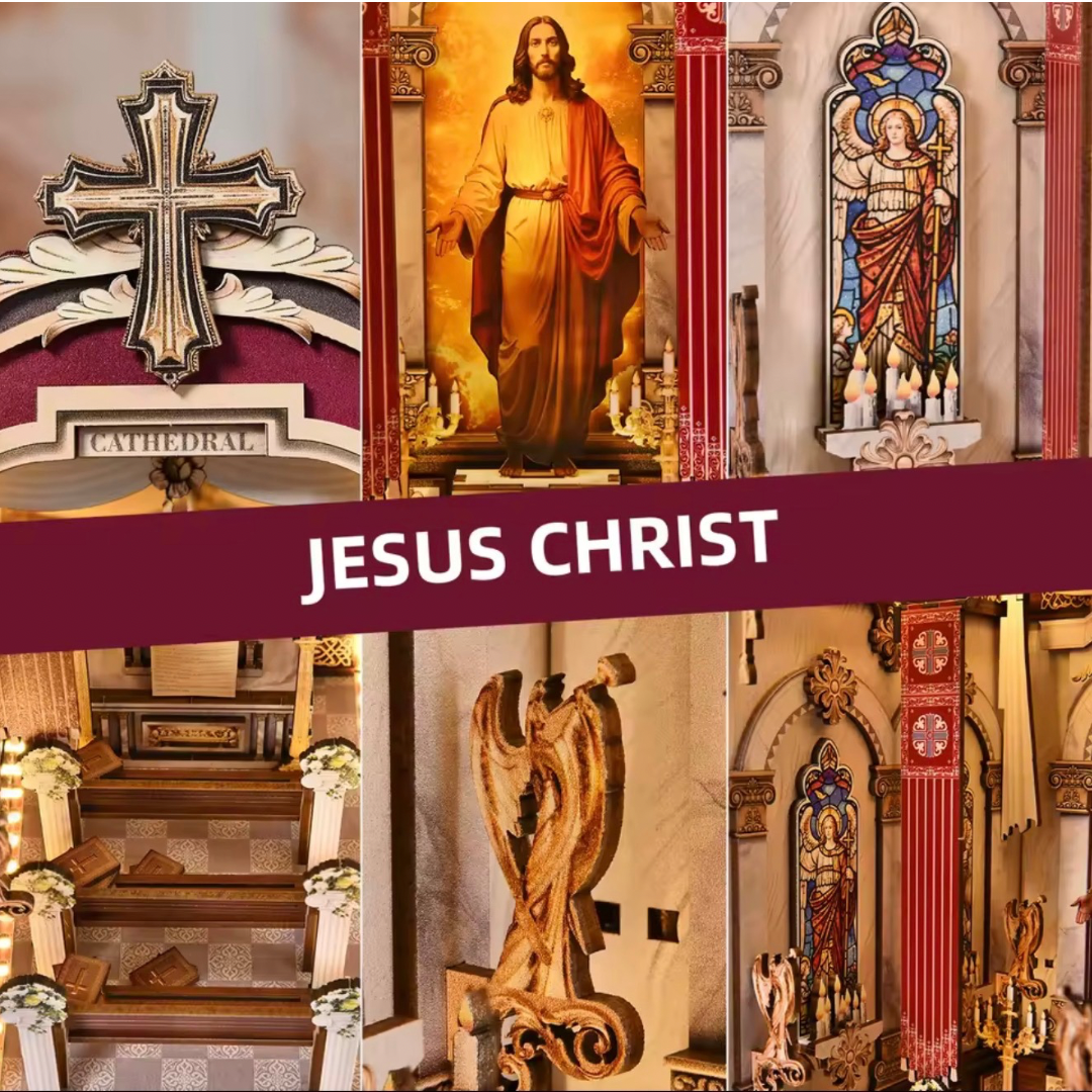 Mini Catedral Book Nook + Frete Grátis