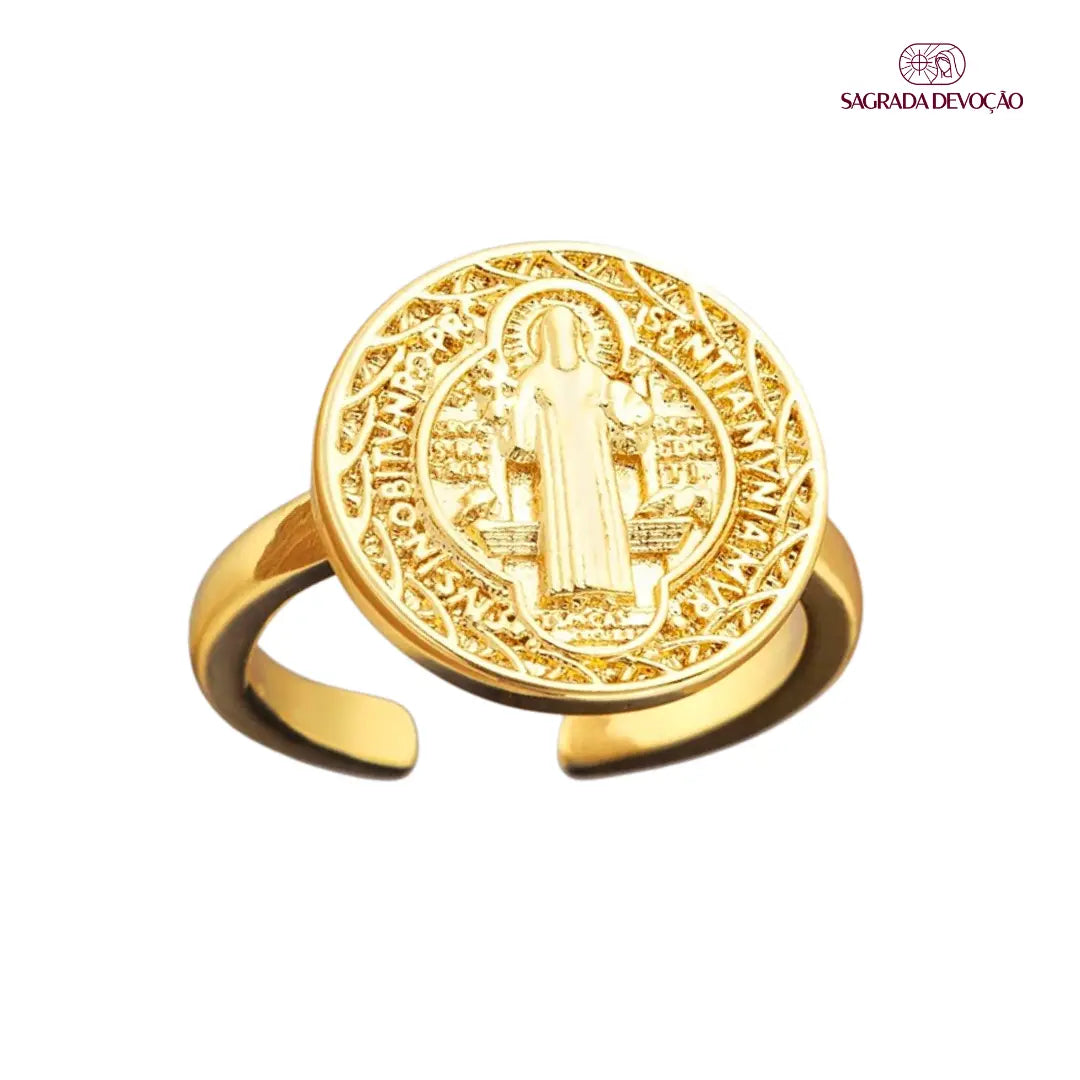 Anel São Bento - Vintage Ouro 14K