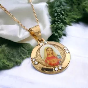 Colar Sagrado Coração de Maria
