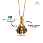 2 Colares de Nossa Senhora Aparecida + Anel de Nossa Senhora Aparecida