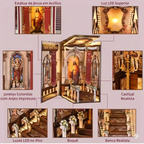 Mini Catedral Book Nook + Frete Grátis