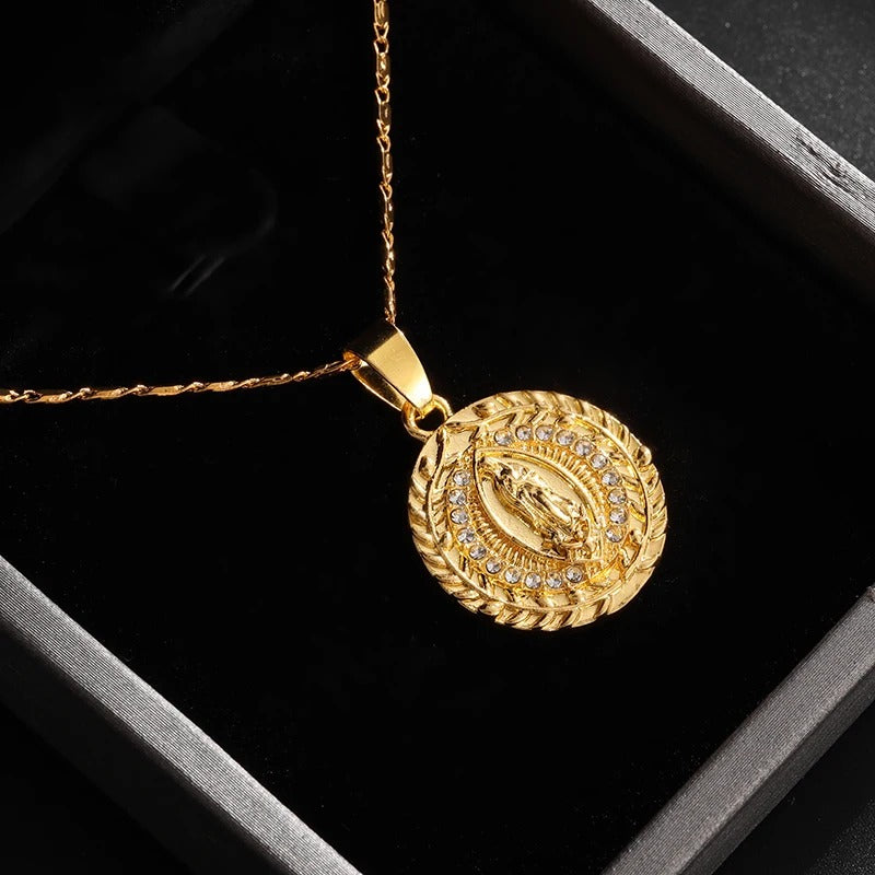 Colar Nossa Senhora da Conceição - Folheado a Ouro 18K